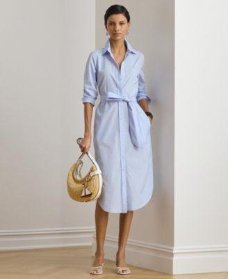 lauren ralph lauren womens point collar shirt dress