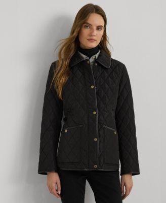 lauren ralph lauren womens quilted velboa lined coat p xs xxl