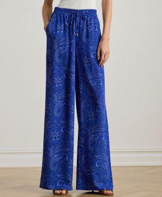 lauren ralph lauren womens wide leg pants