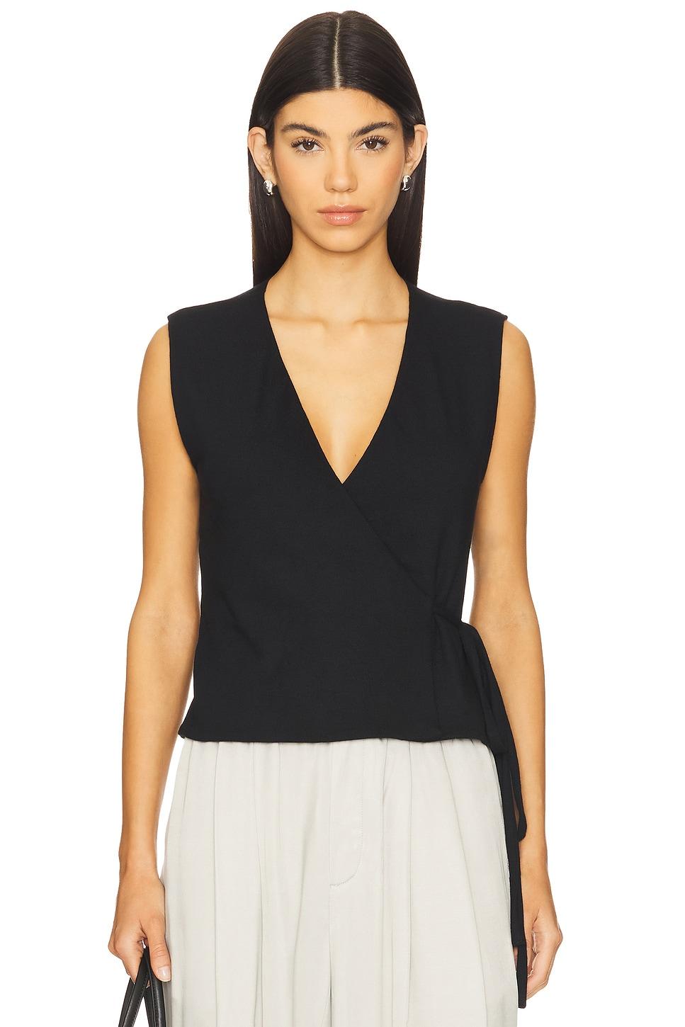 lauren sleeveless wrap top