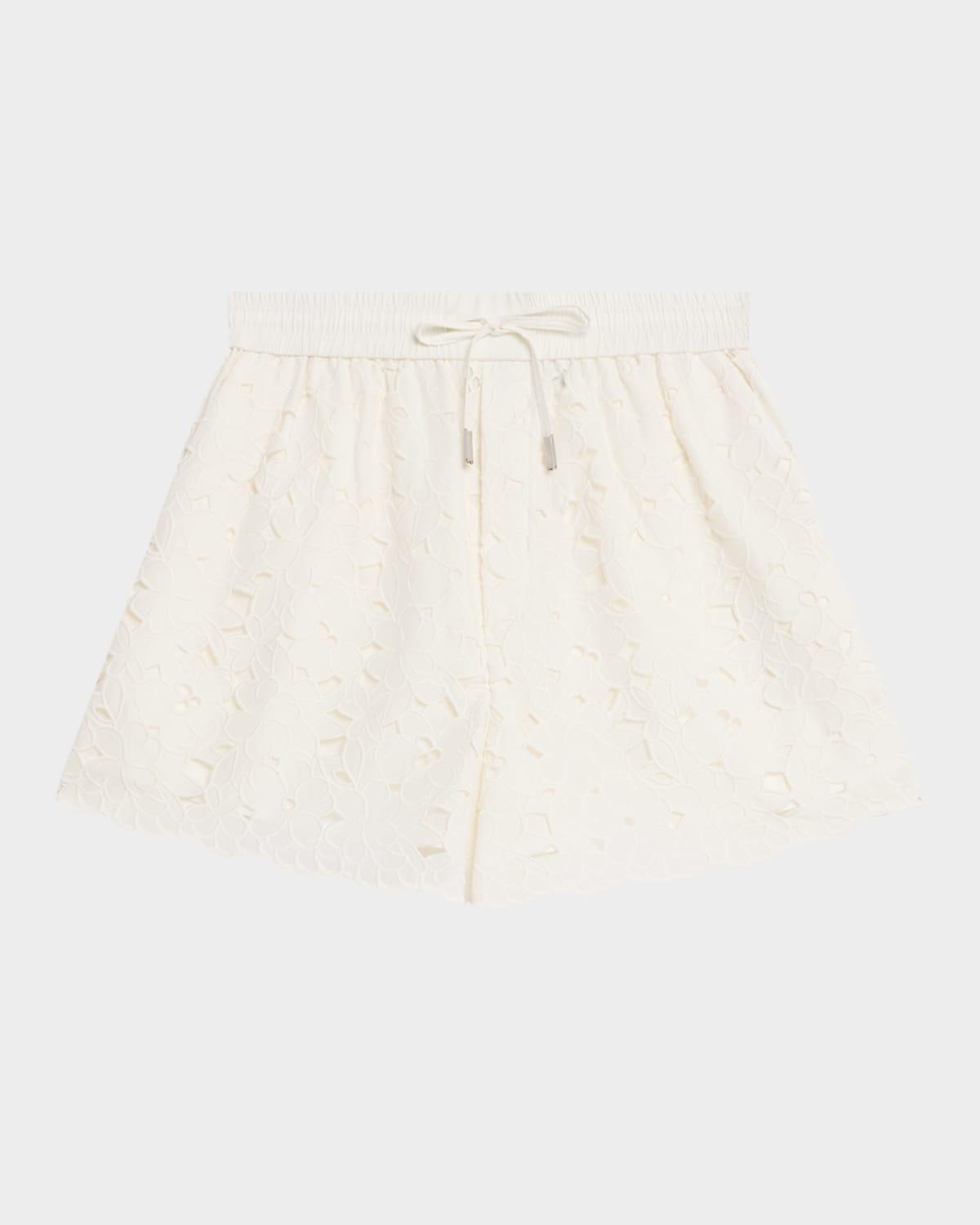 laurence embroidered drawstring shorts