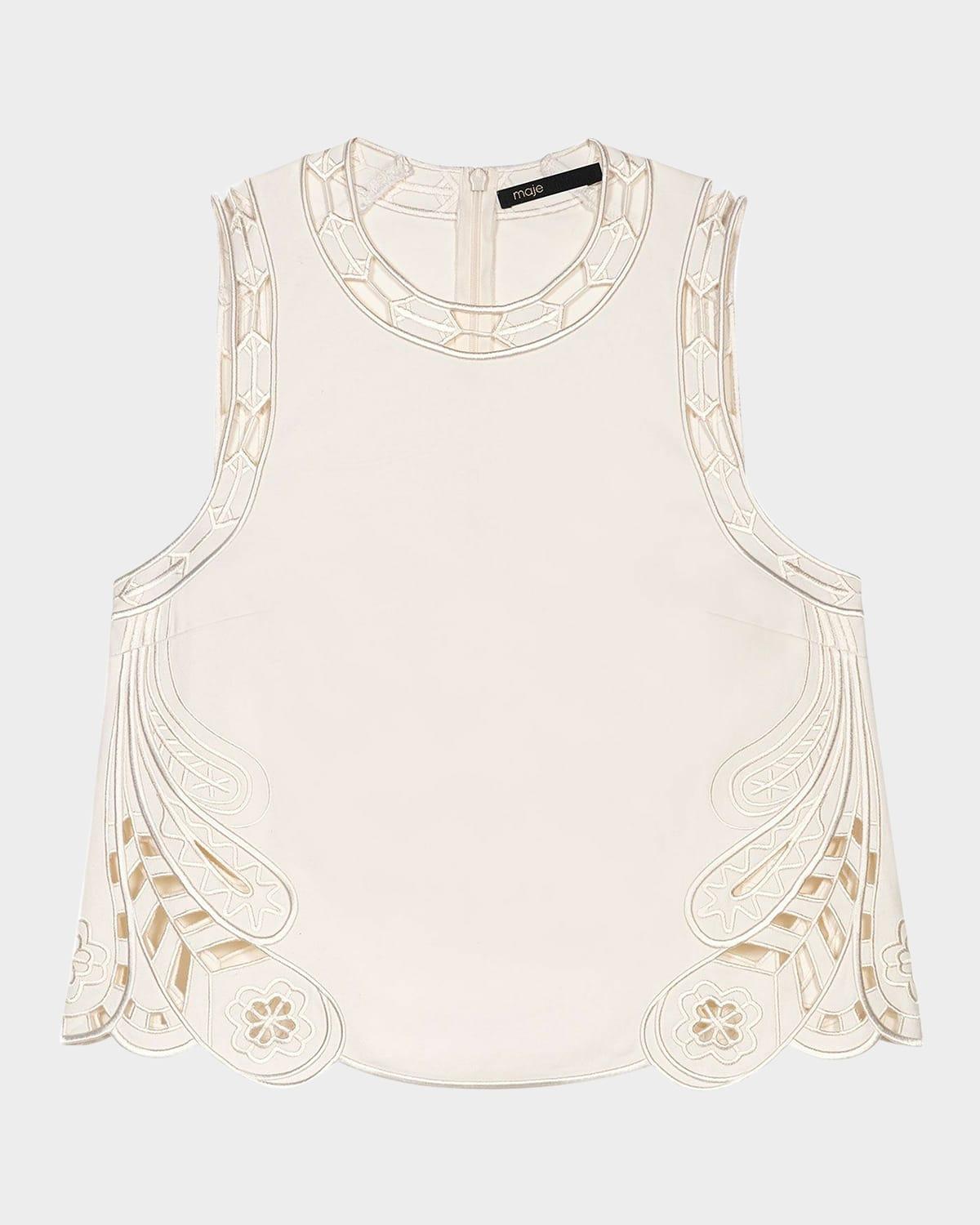 lauresque embroidered top