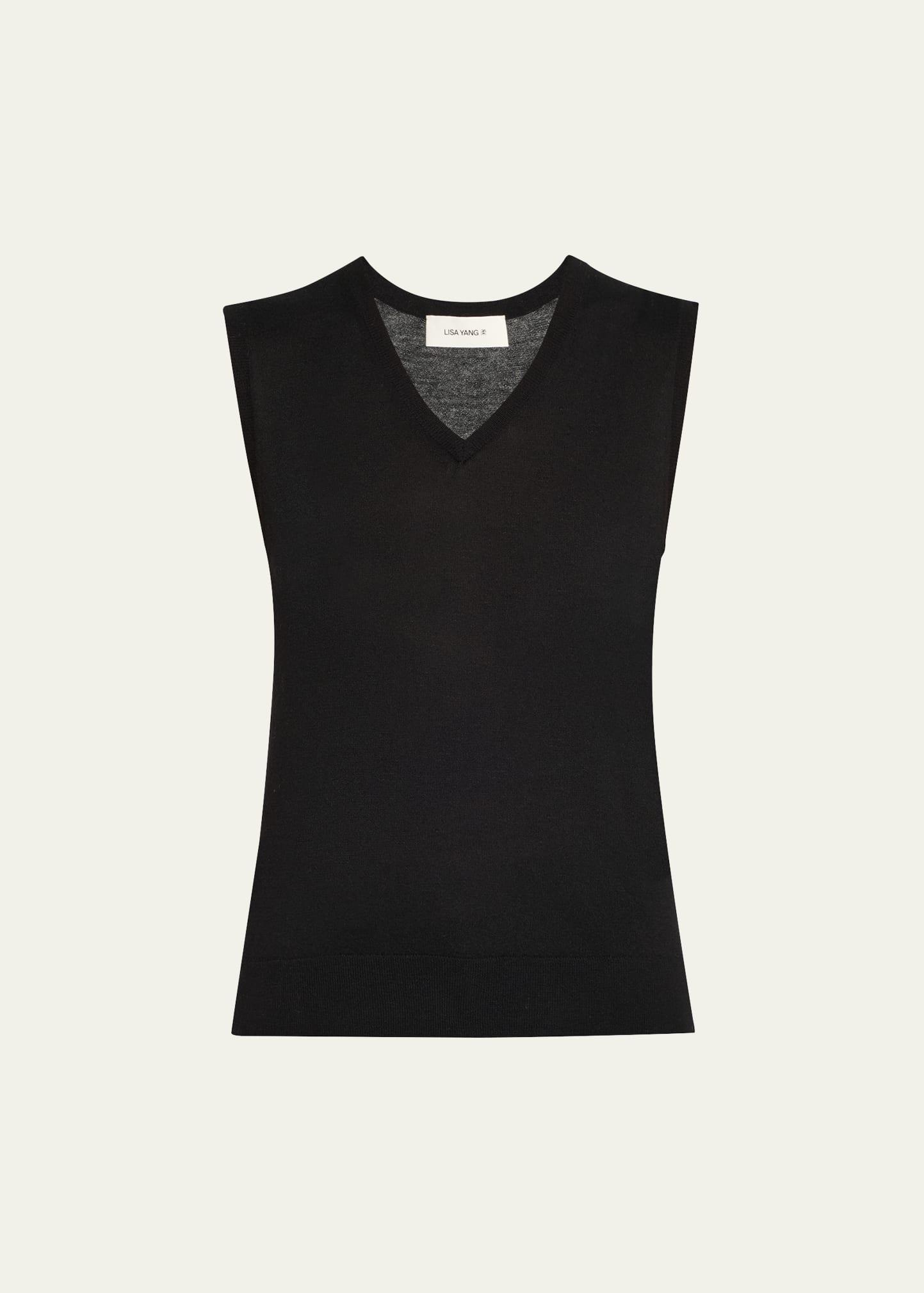 lauri sleeveless cashmere top