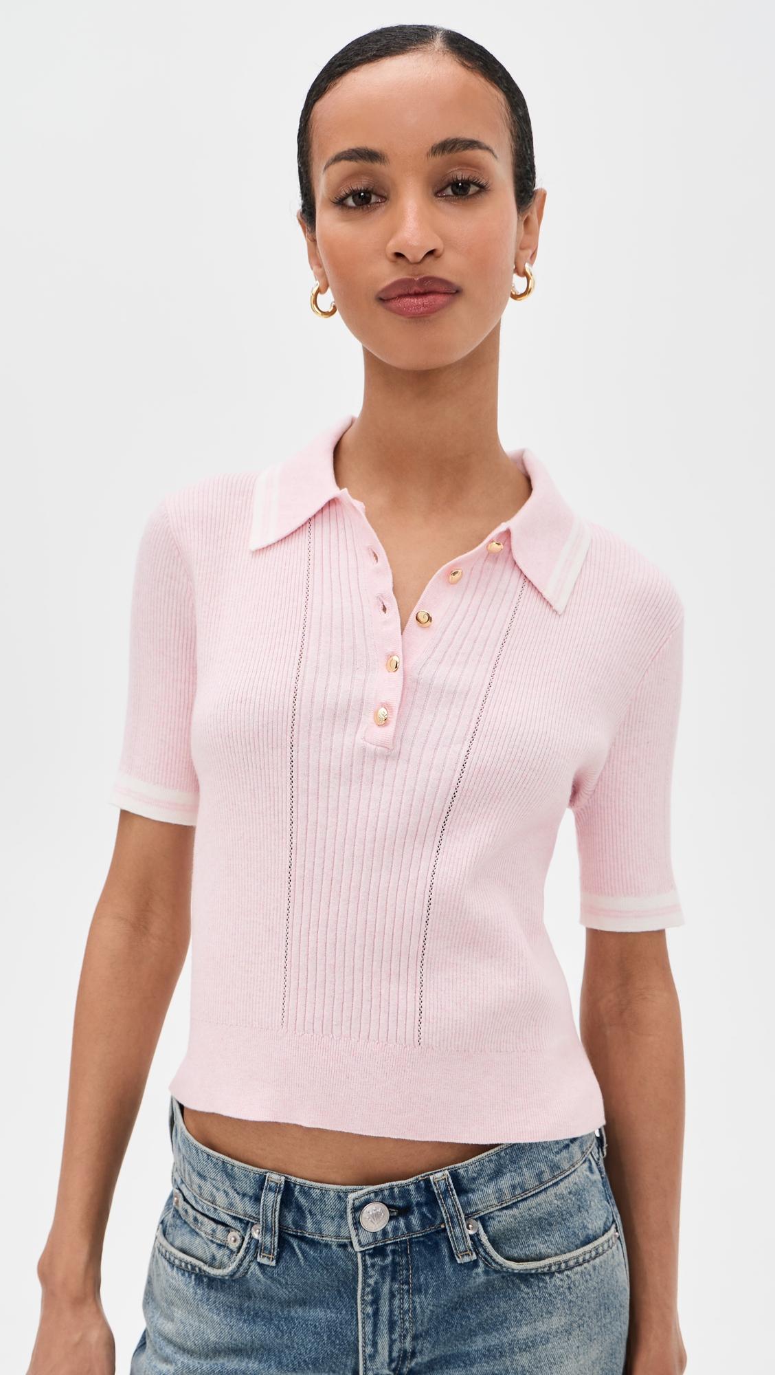 laurie tipped short sleeve polo