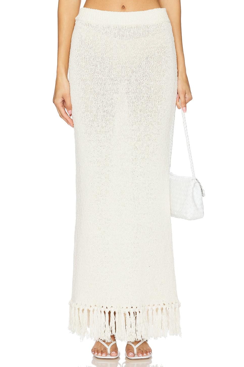 lauryn knit fringe skirt
