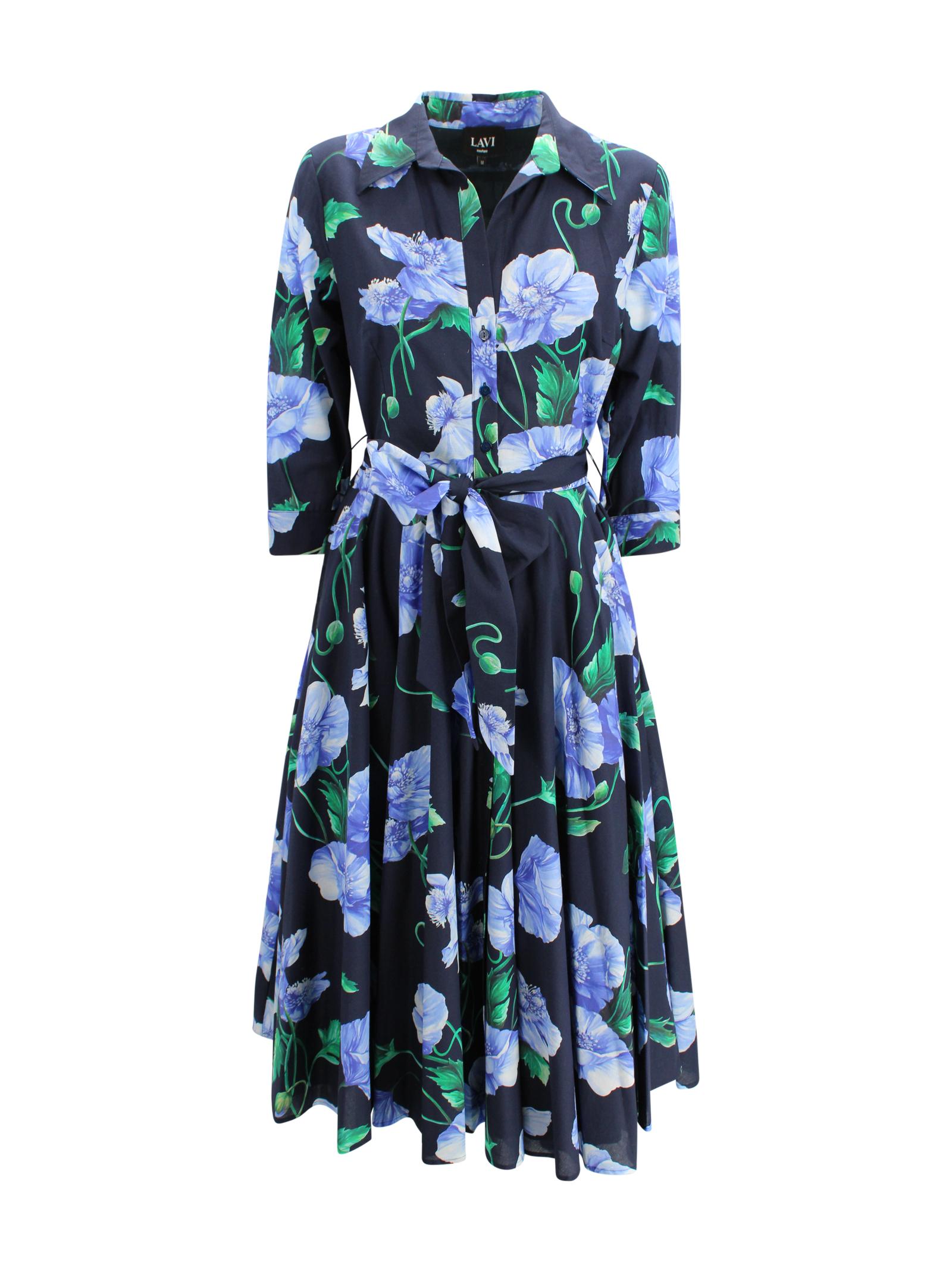 lavi dresses blu cotton - women