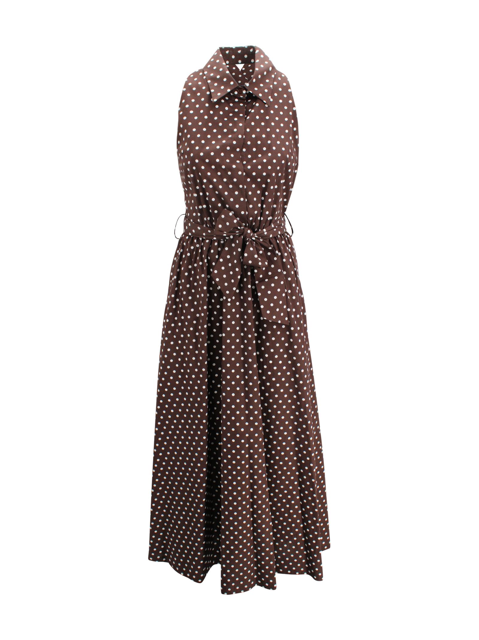 lavi dresses marrone cotton - women