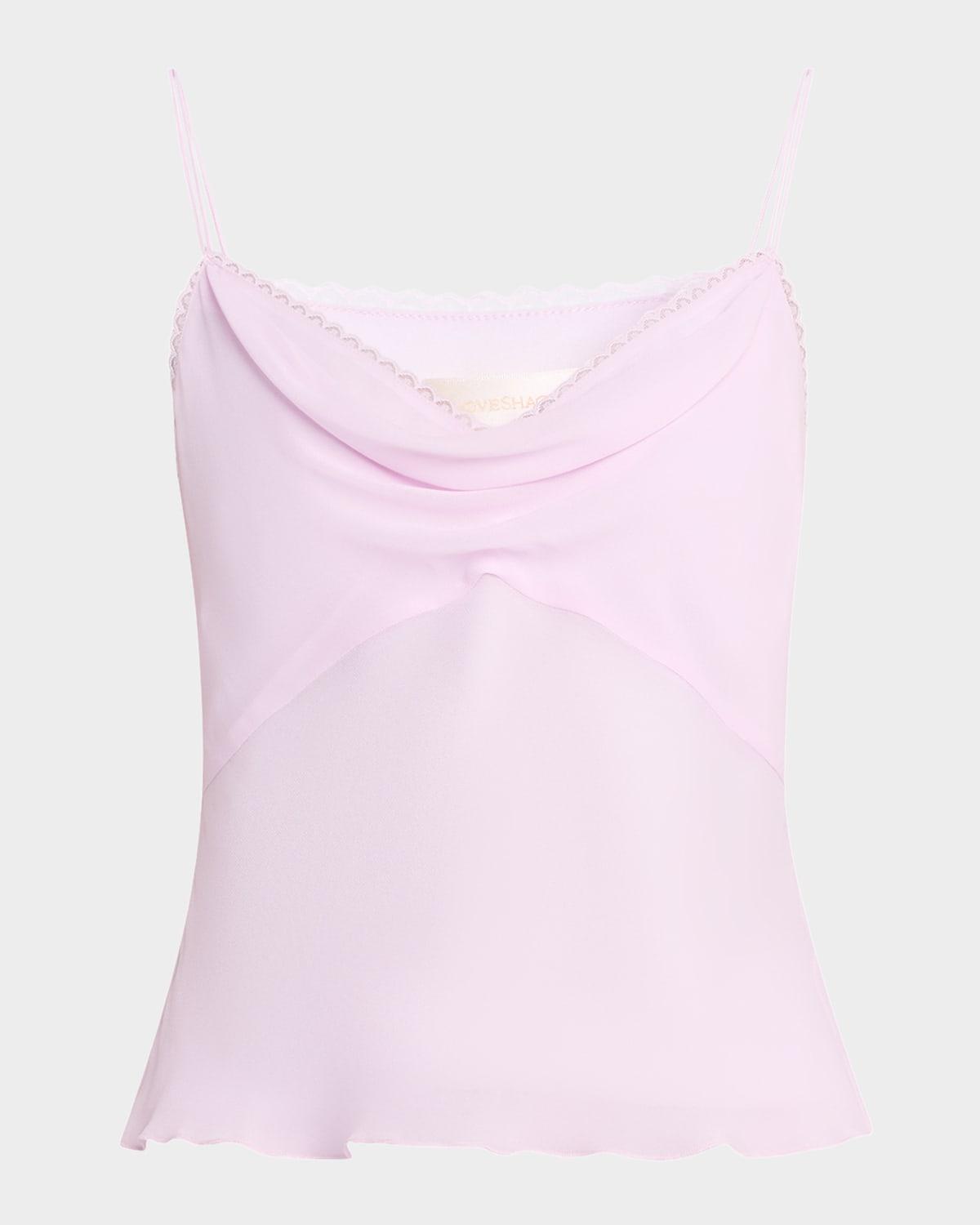 lavoir lace-trim sleeveless top