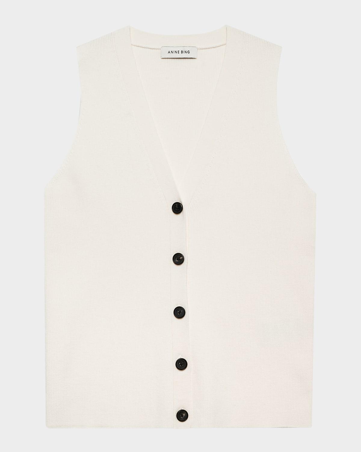 lawrence silk-wool vest