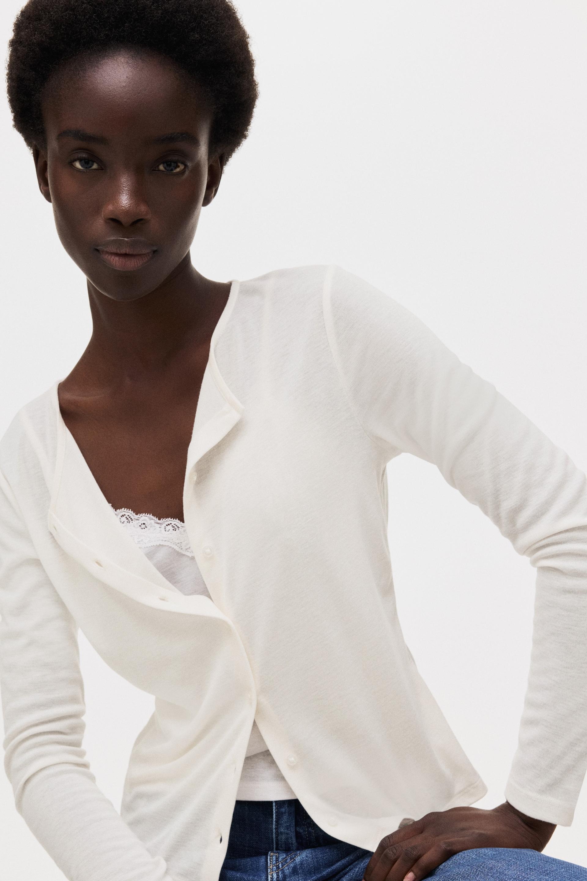 layered cardigan