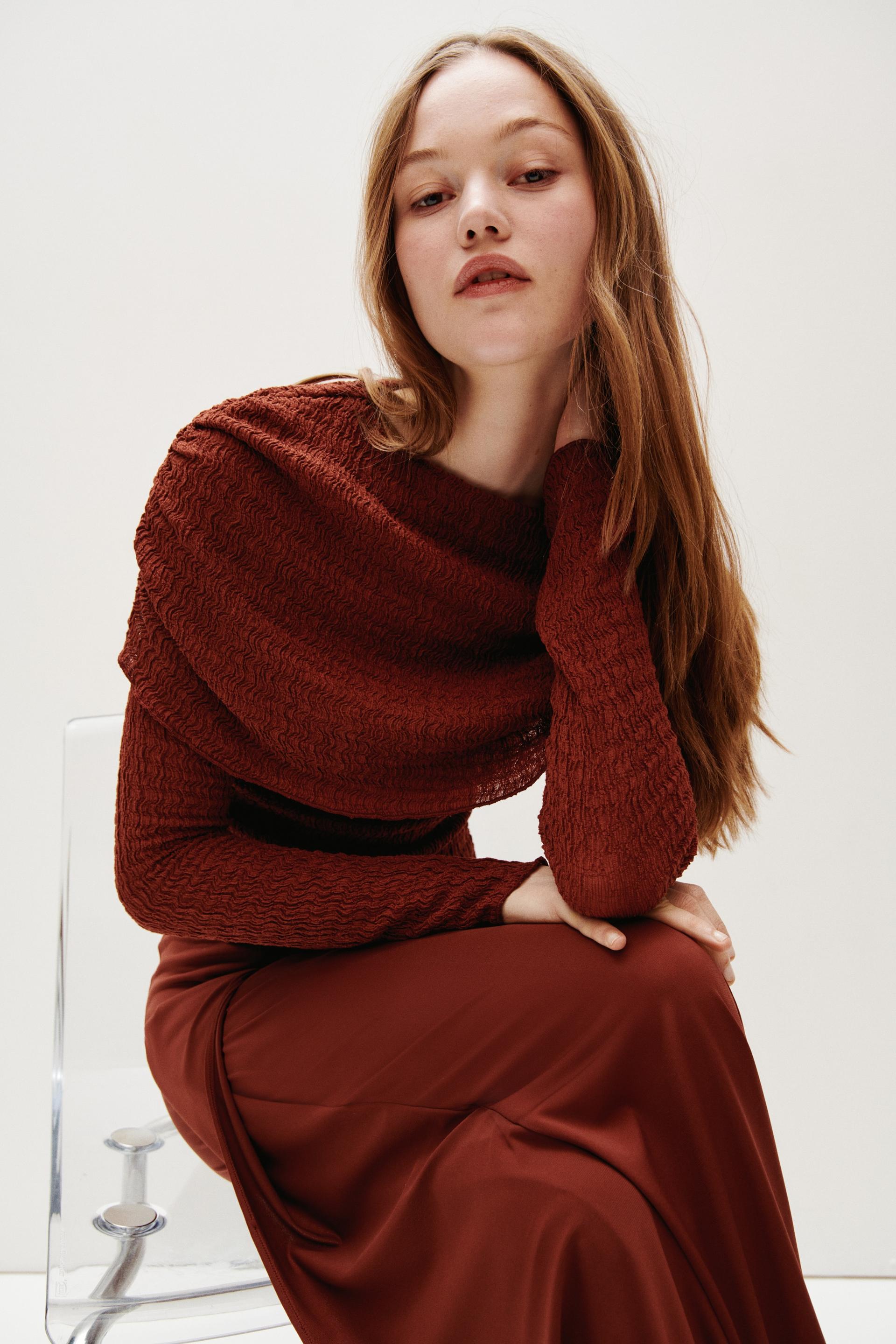 layered jersey top