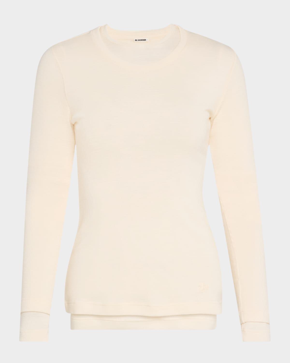 layered long-sleeve top