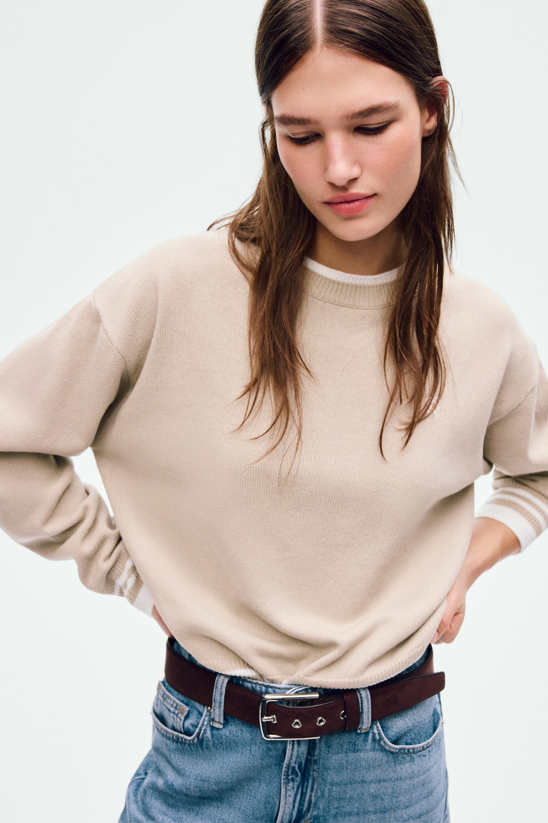 layered-look sweater