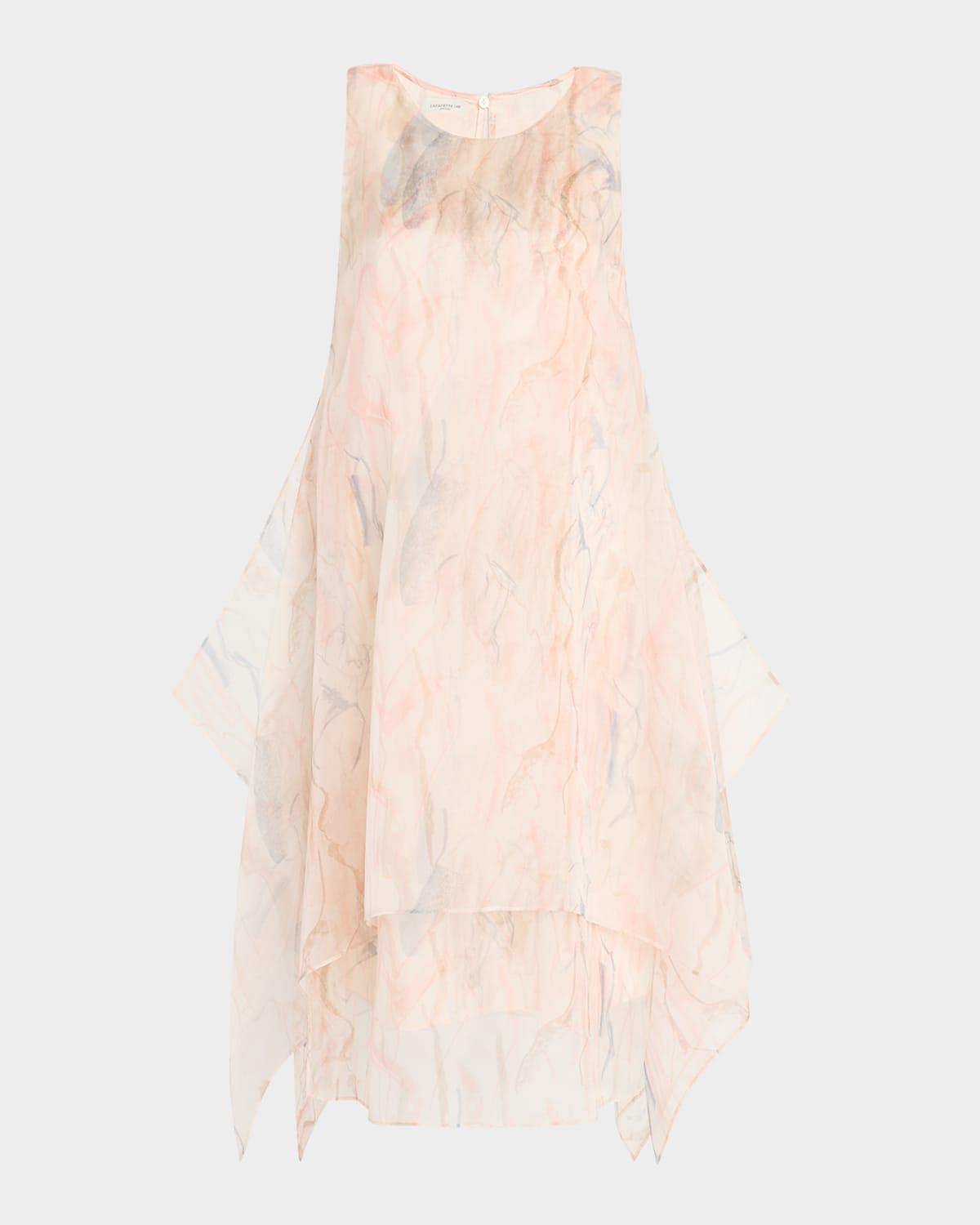 layered organza handkerchief dress