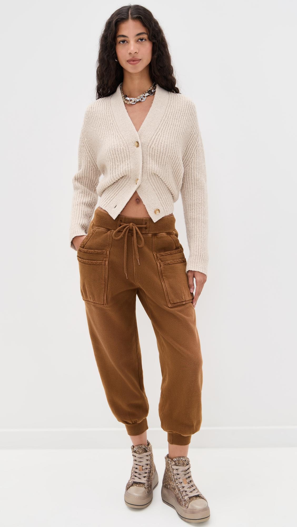 layered pocket sweatpants