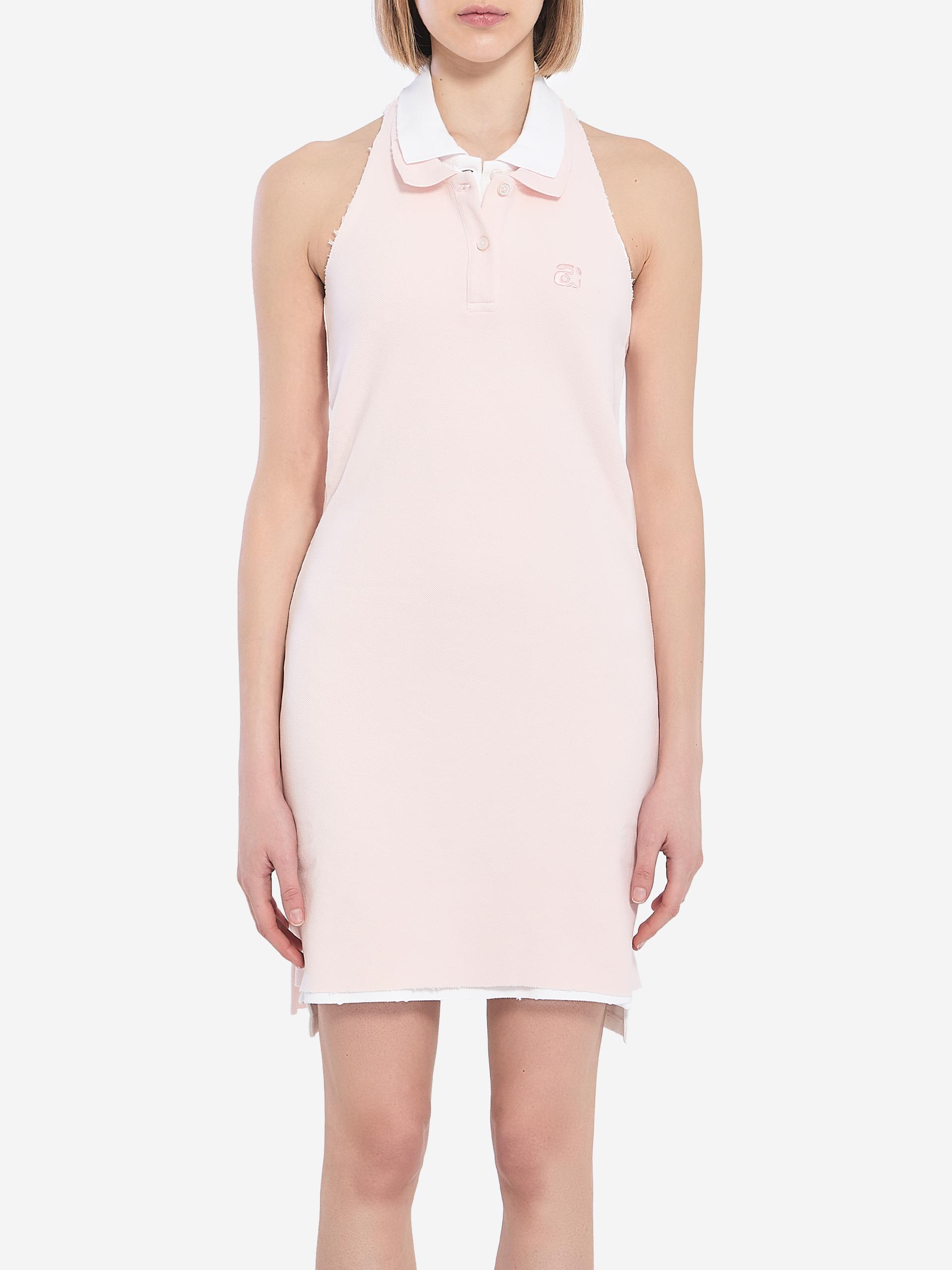 layered polostyle mini dress