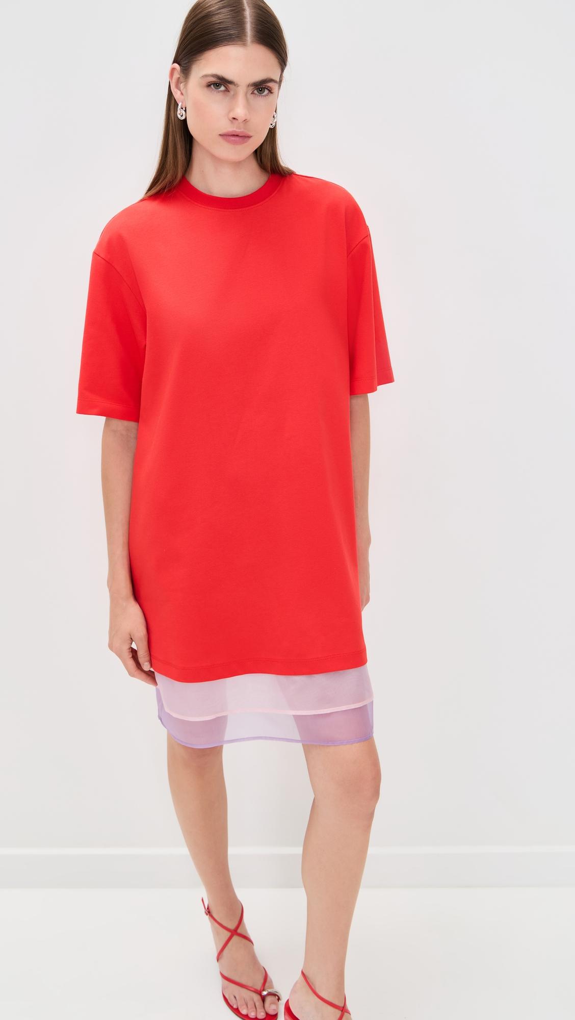 layered t-shirt dress