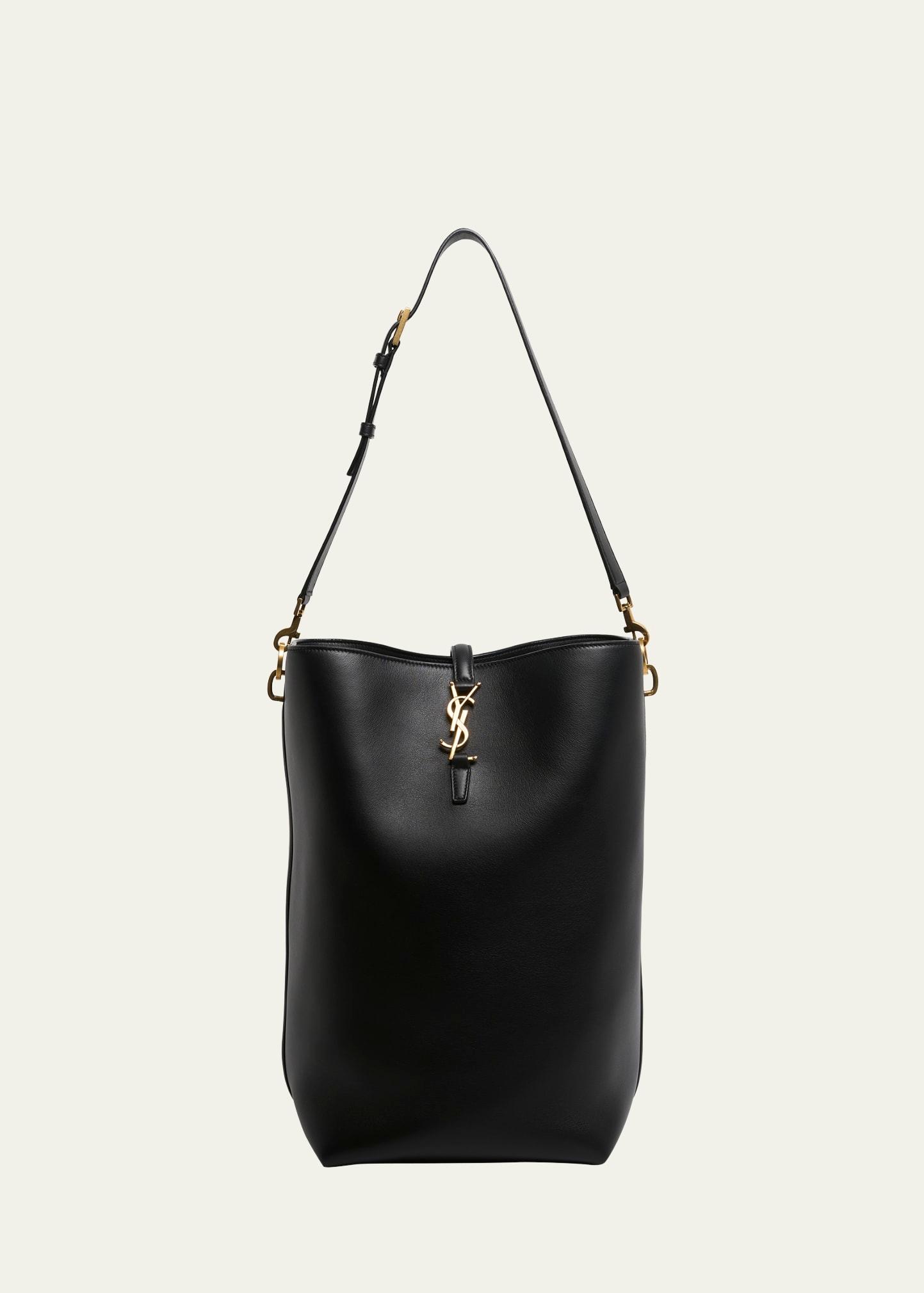 le 37 ysl bucket bag in calfskin leather