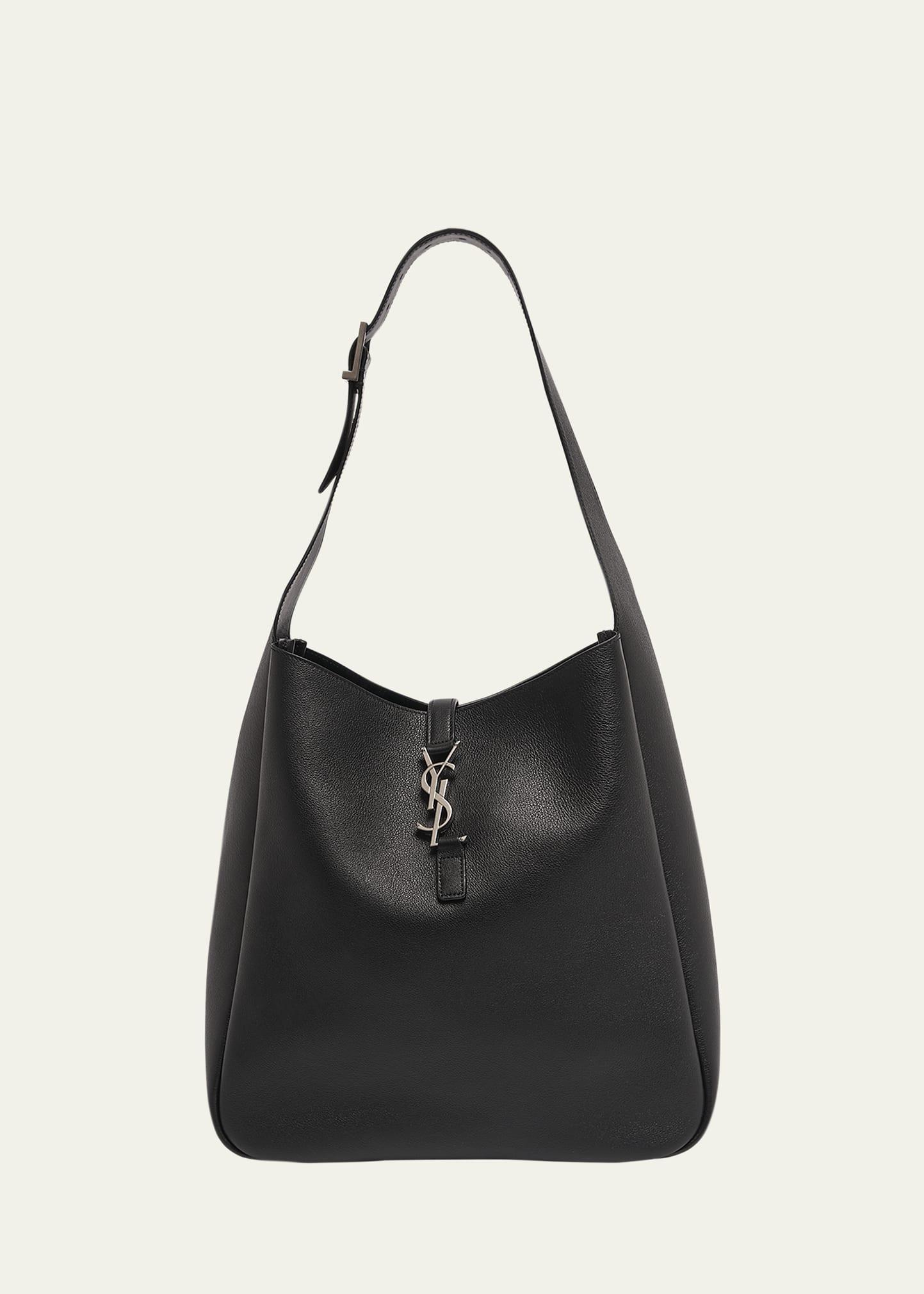 le 5 a 7 large hobo bag in smooth leather