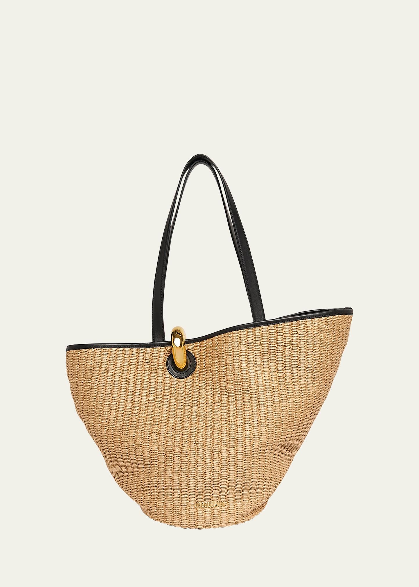 le bambola woven ring shoulder bag