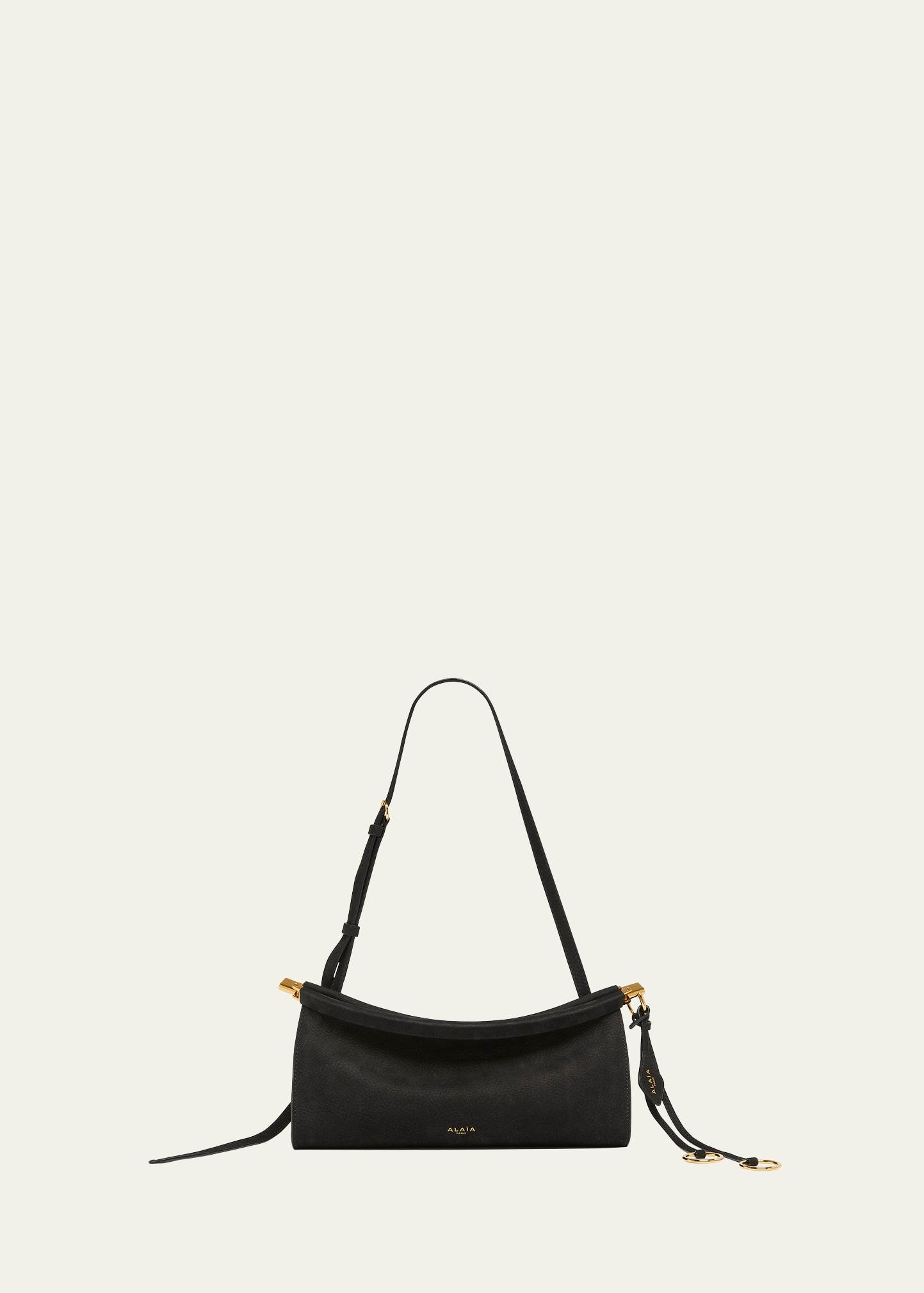 le click small shoulder bag in nubuck leather
