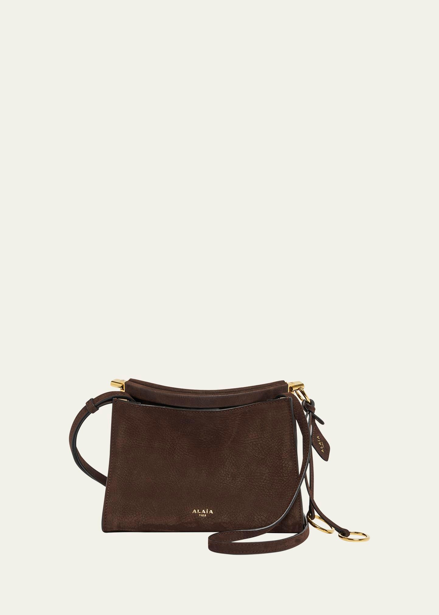 le click small shoulder bag in nubuck leather
