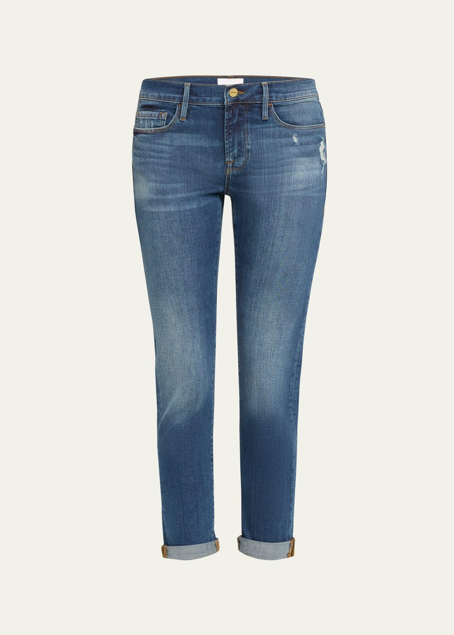 le garcon cropped boyfriend jeans
