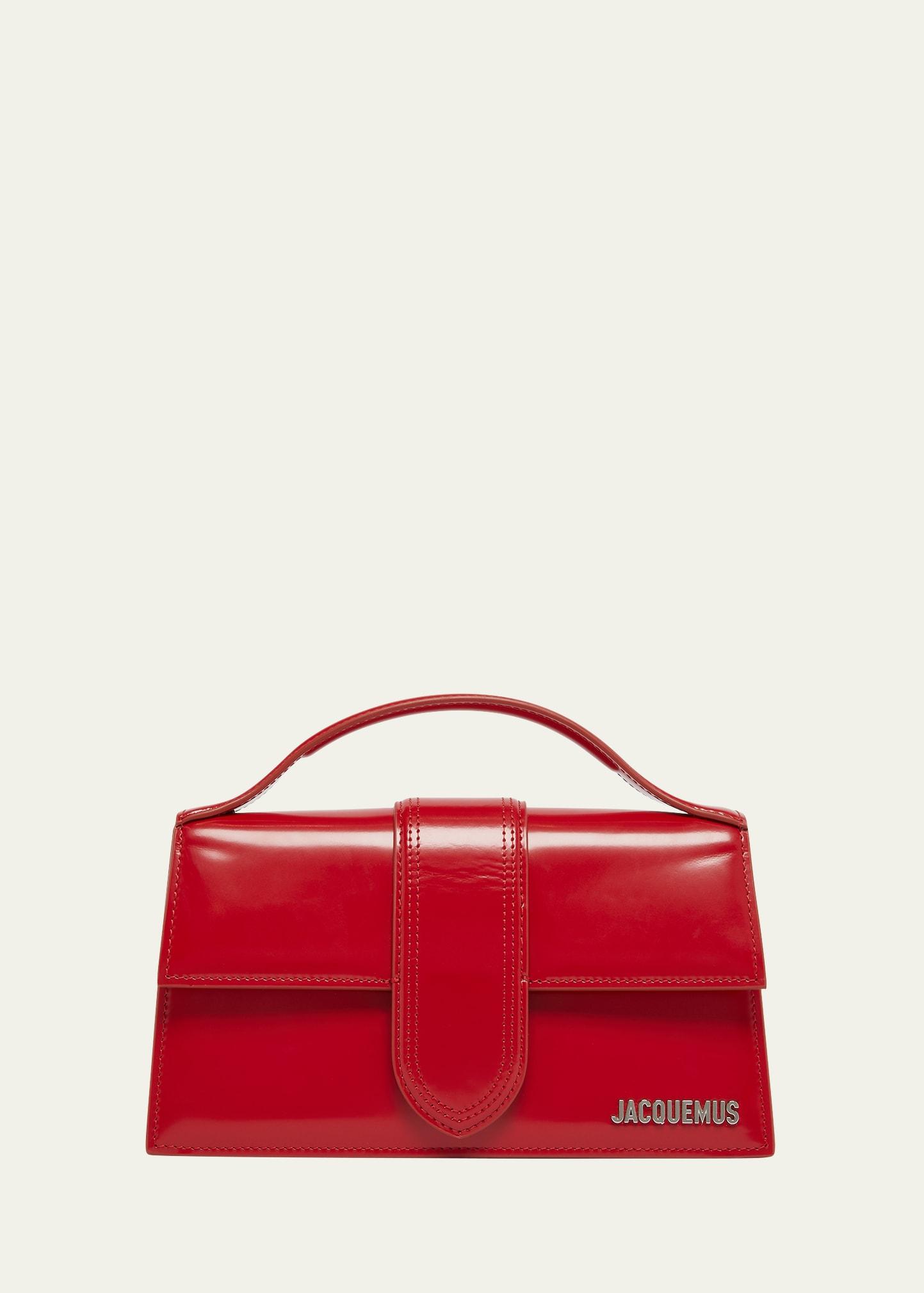 le grand bambino patent leather top-handle bag