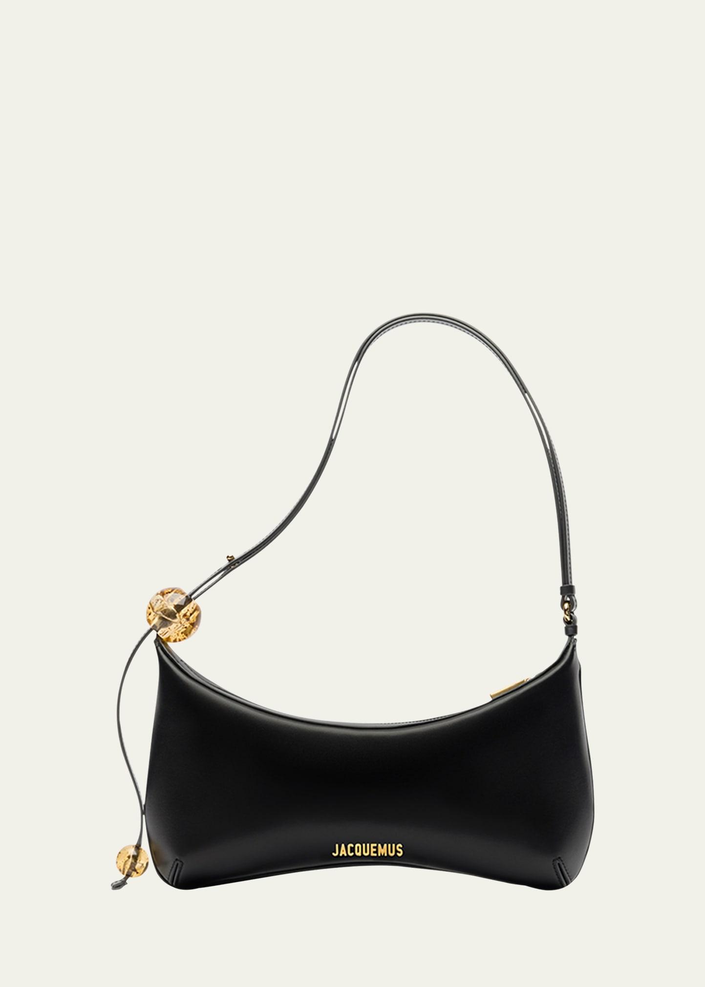 le grand bisou perle leather shoulder bag