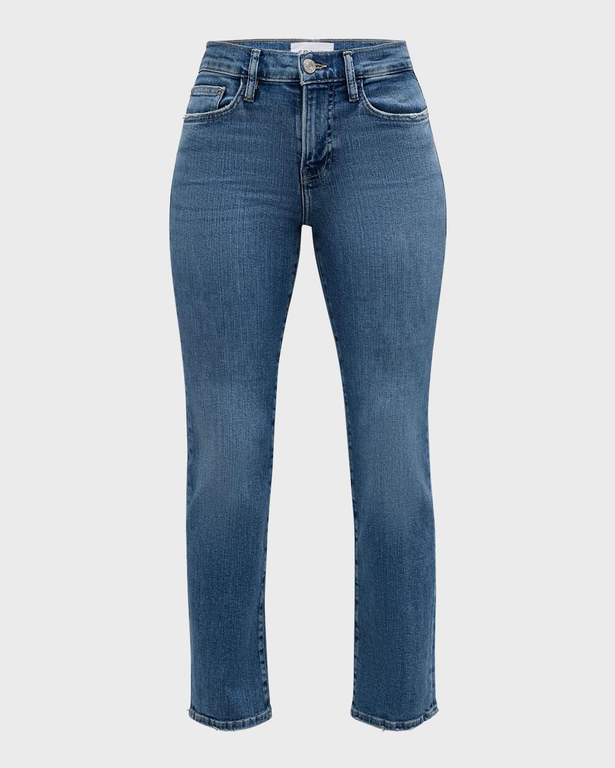 le high straight ankle jeans