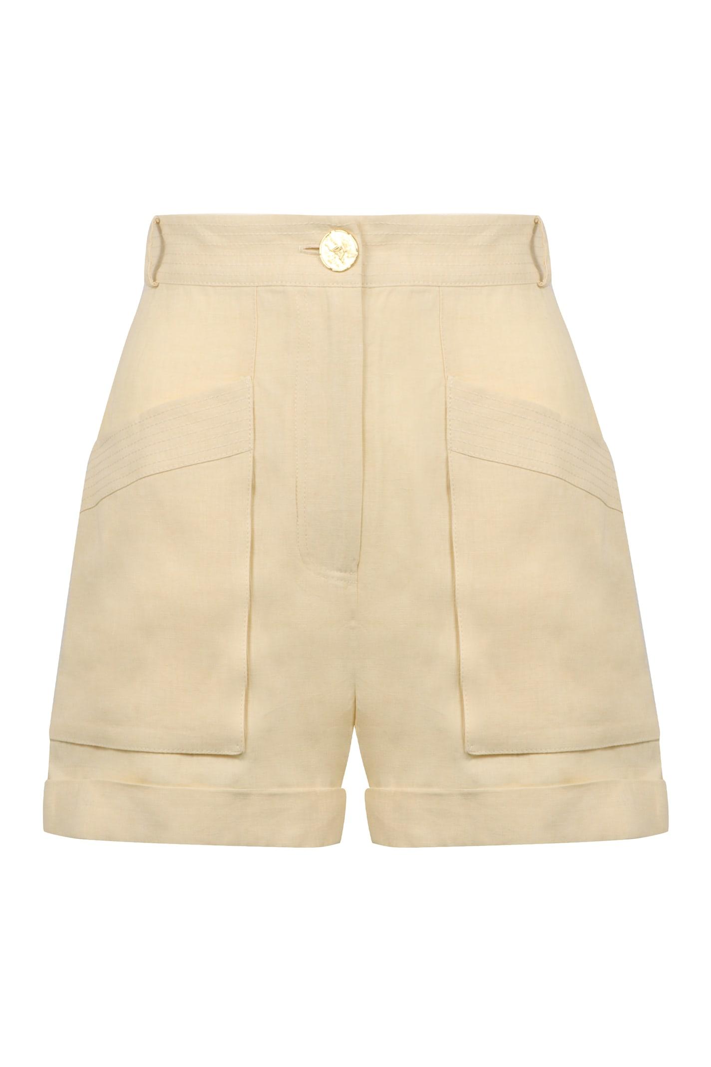 le kasha ashraf linen shorts