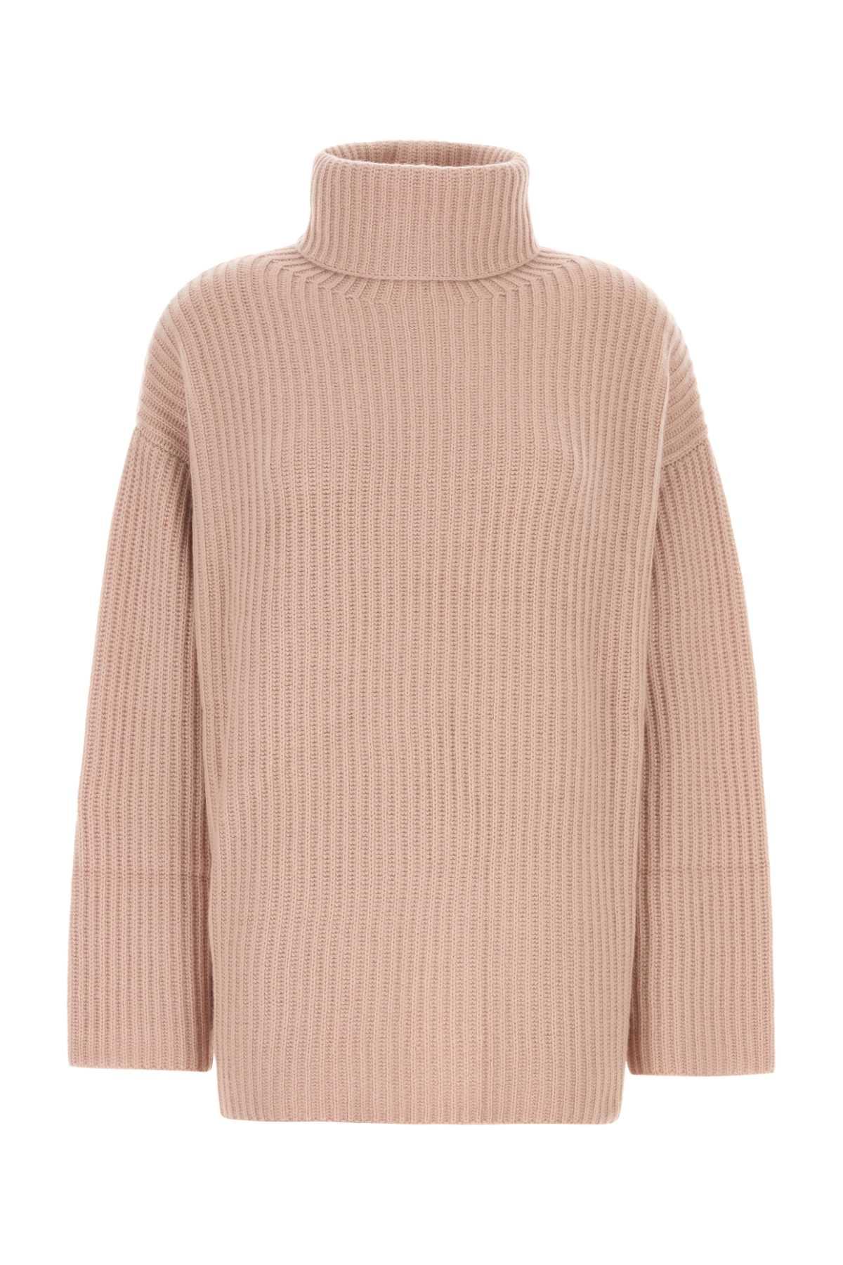 le kasha pink cashmere lisbon sweater