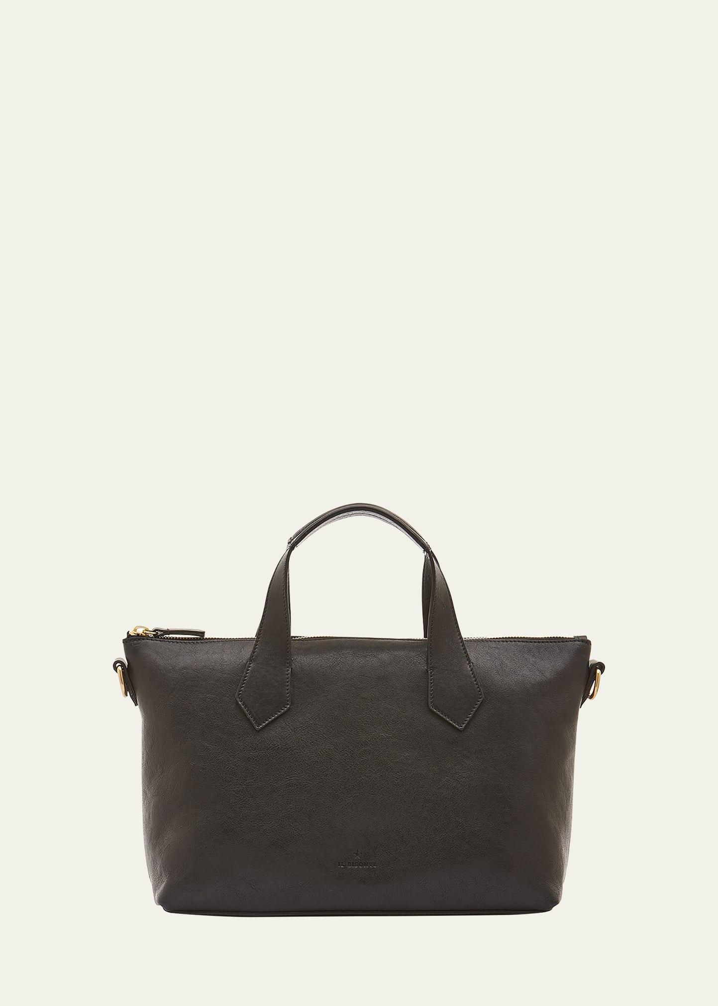 le laudi leather top-handle bag