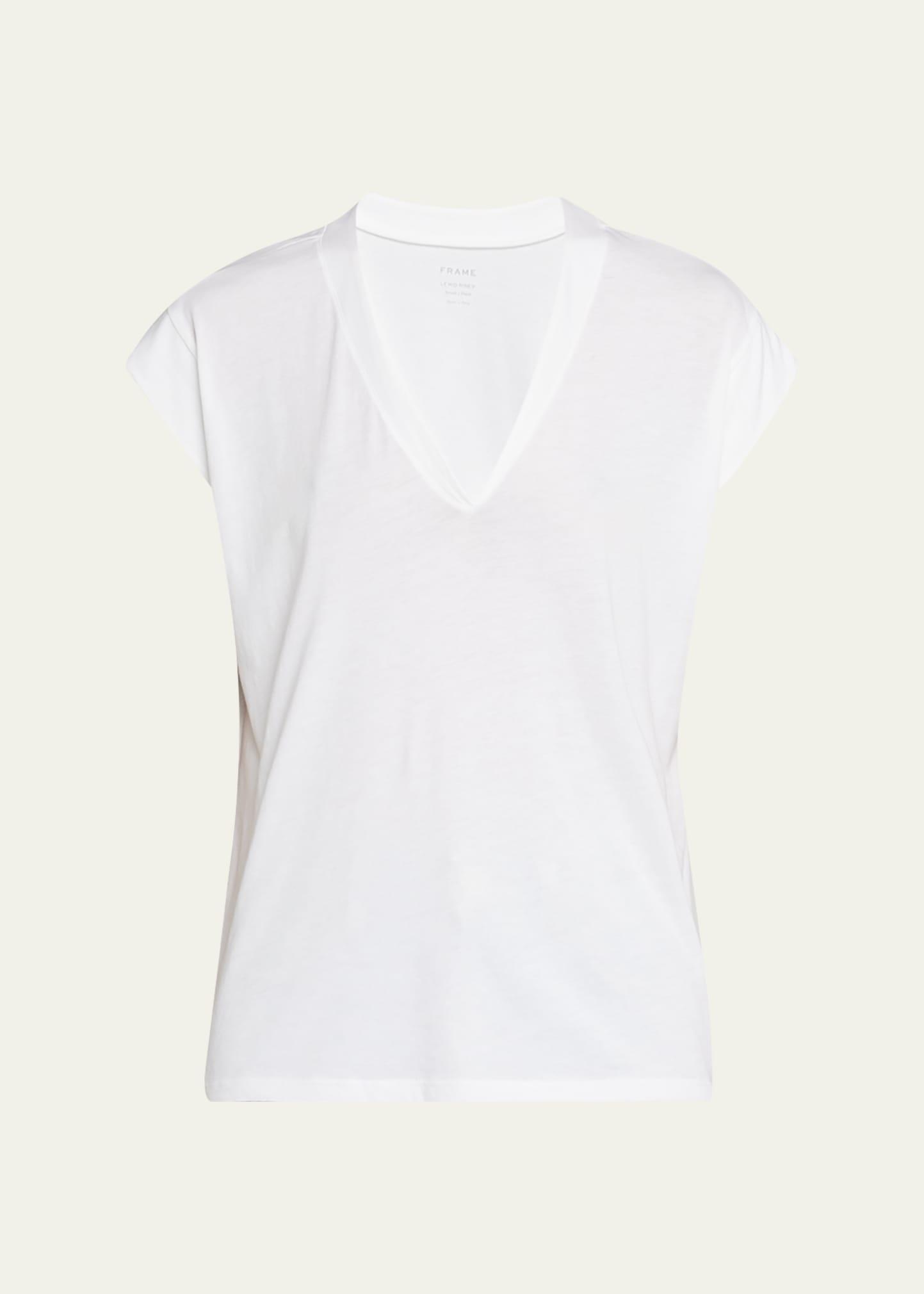 le mid rise v-neck tee