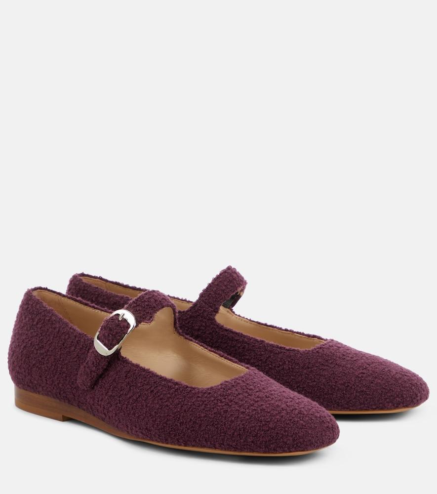 le monde béryl bouclé mary jane flats