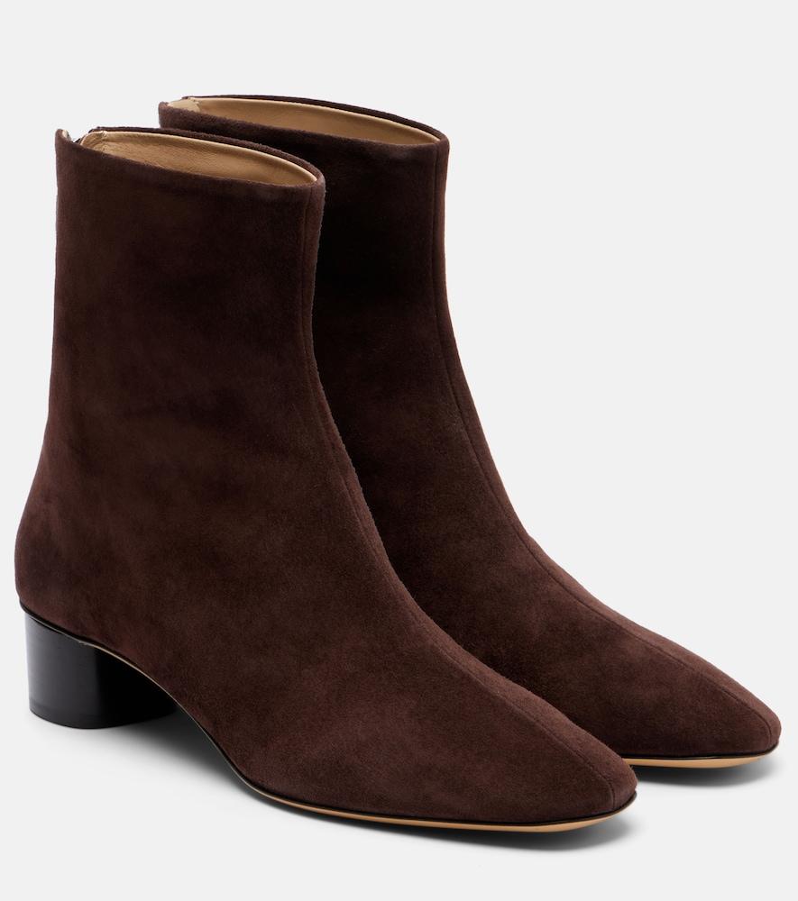 le monde béryl carole suede ankle boots