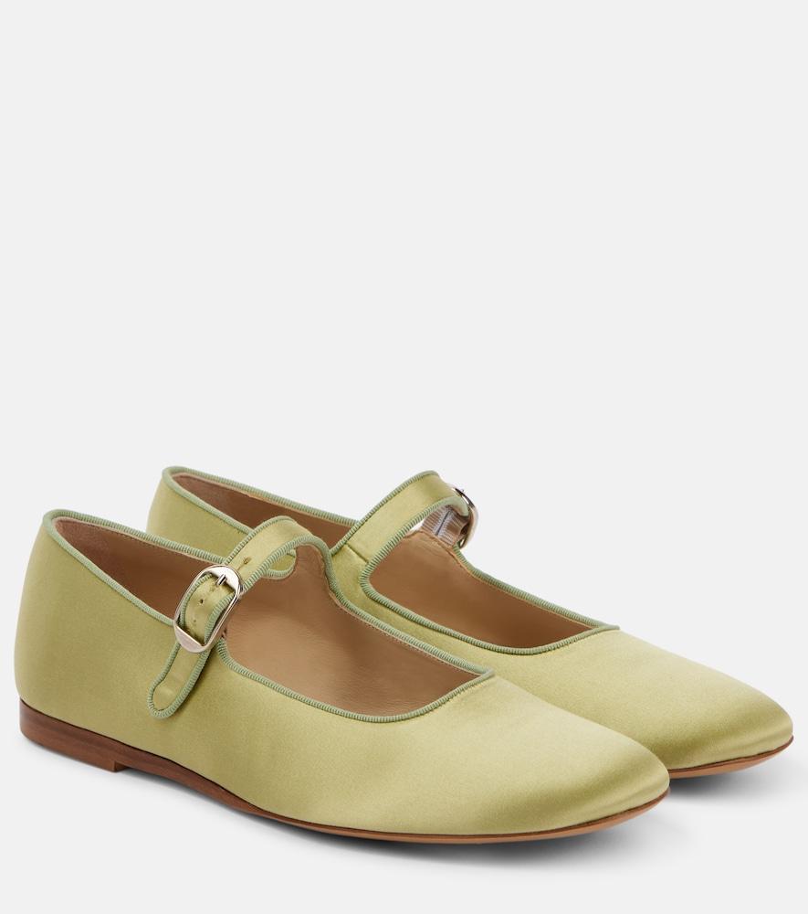 le monde béryl classic satin mary jane flats