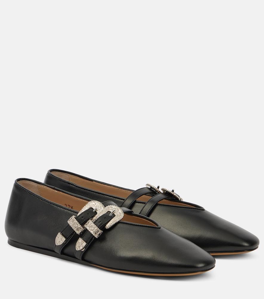 le monde béryl claudia leather ballet flats