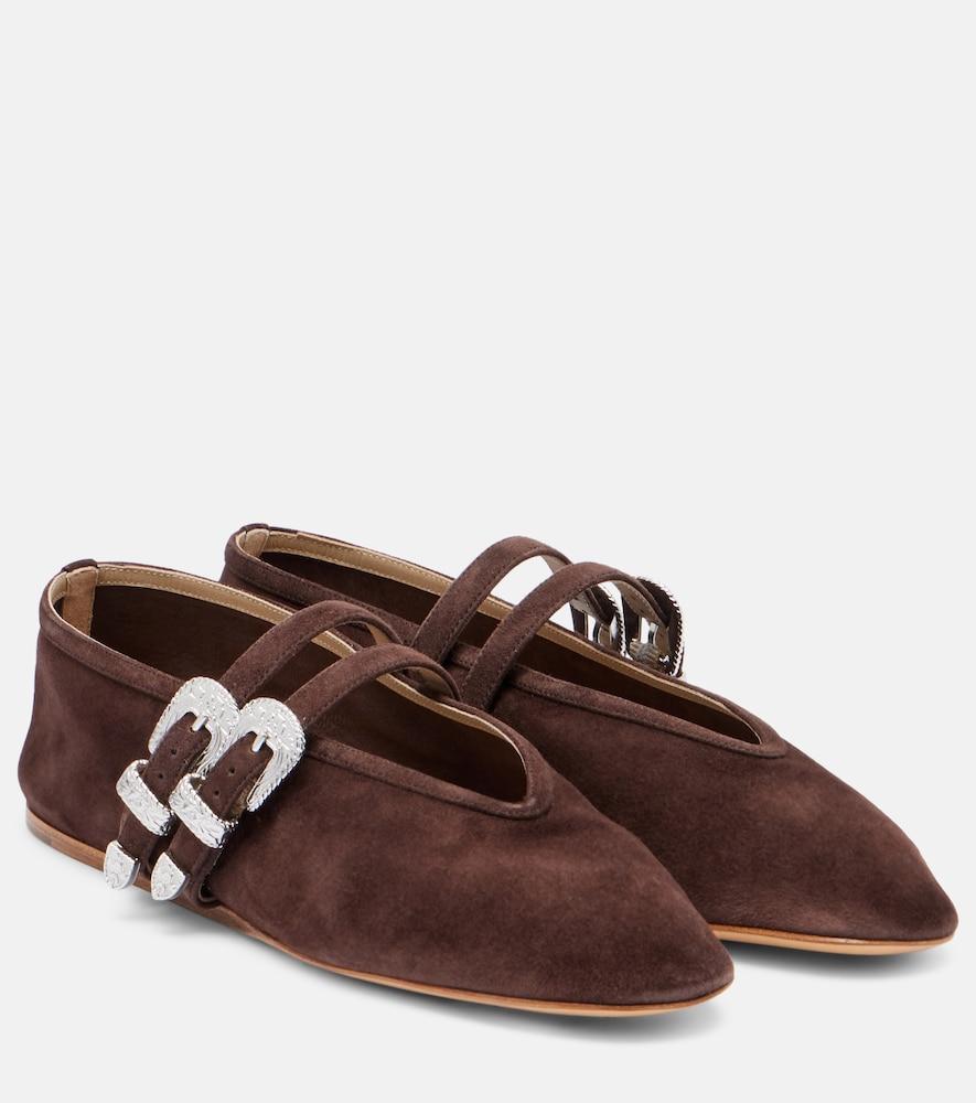 le monde béryl claudia suede ballet flats