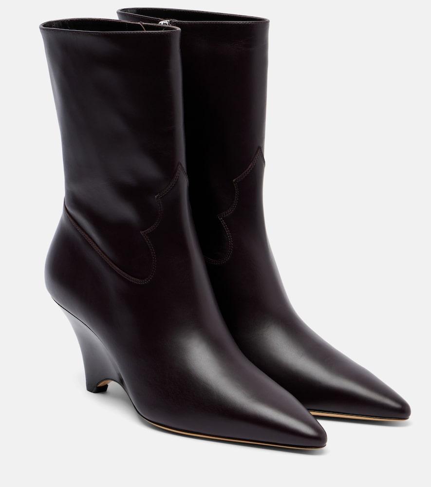 le monde béryl leather ankle boots