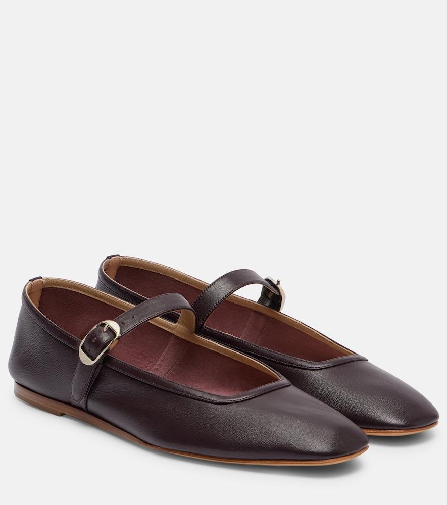 le monde béryl leather mary jane ballet flats