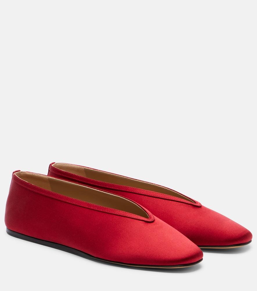 le monde béryl luna satin ballet flats