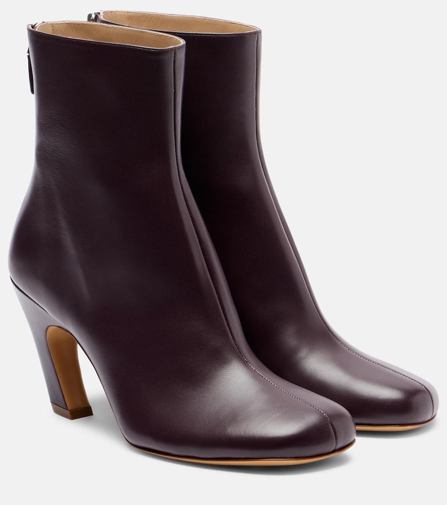 le monde béryl mica 80 leather ankle boots