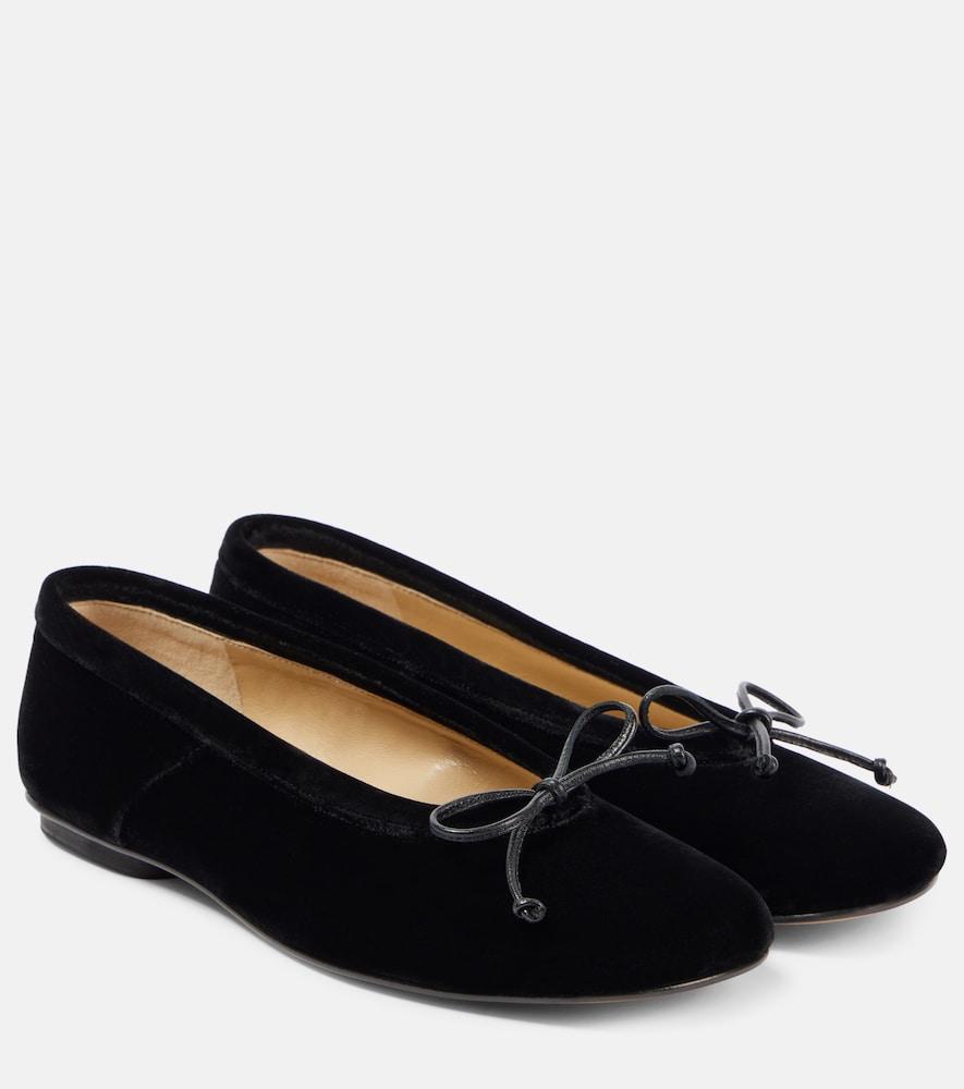 le monde béryl mica velvet ballet flats