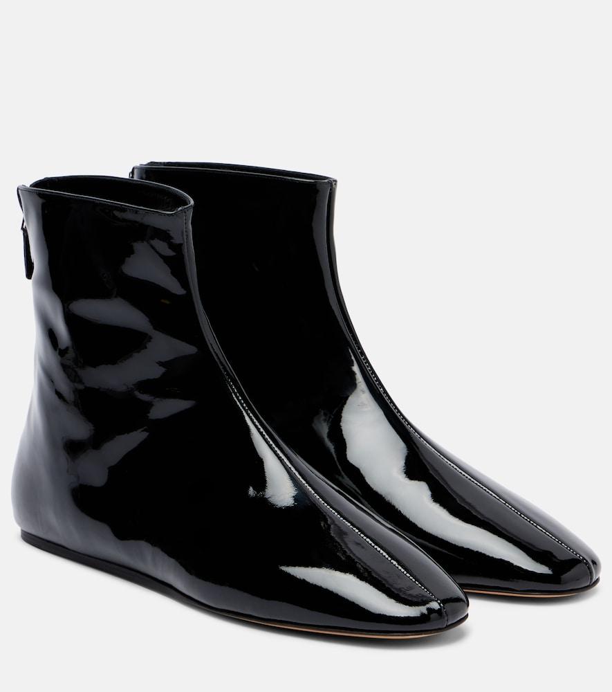 le monde béryl patent leather ankle boots