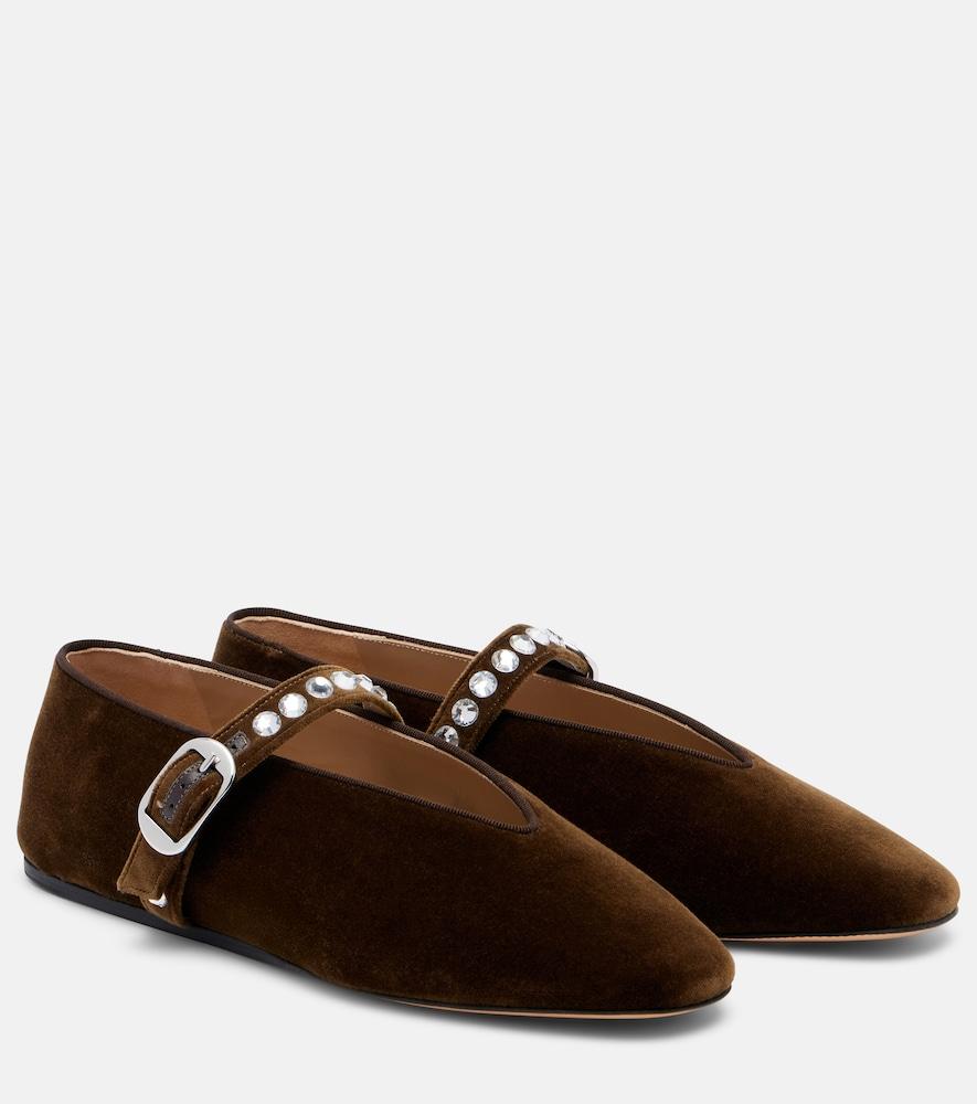 le monde béryl stella velvet ballet flats