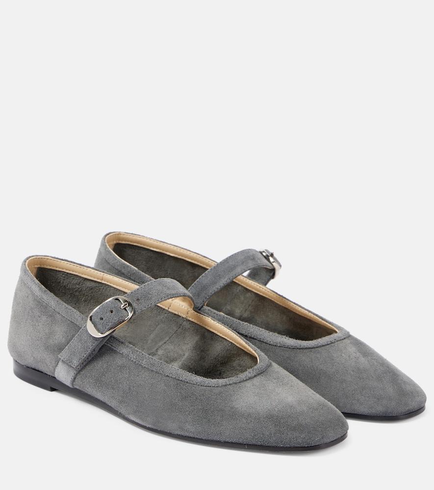 le monde béryl suede mary jane flats
