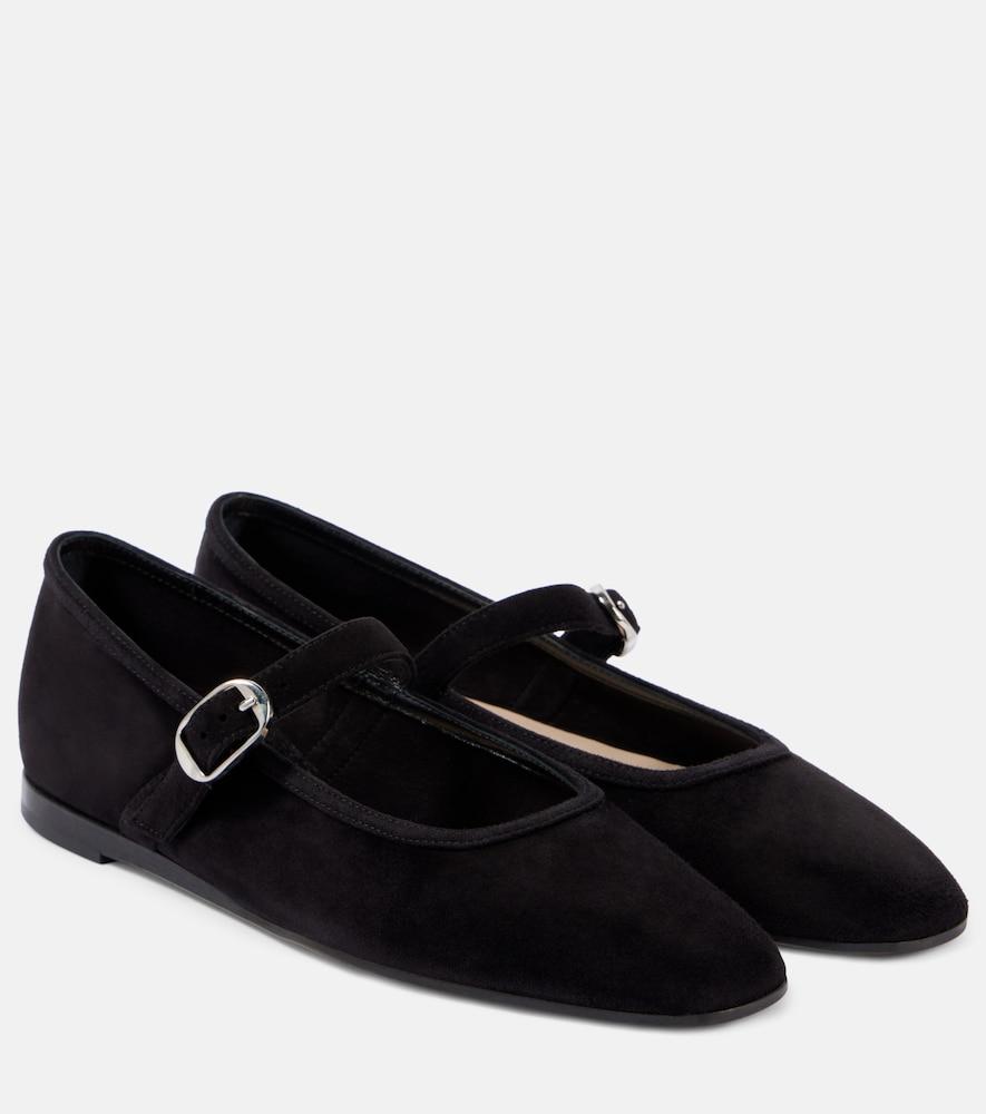 le monde béryl suede mary jane flats