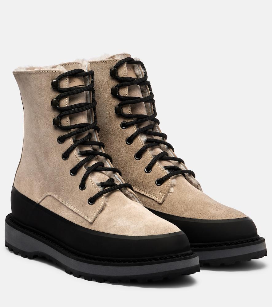 le monde béryl x diemme dolomite suede combat boots