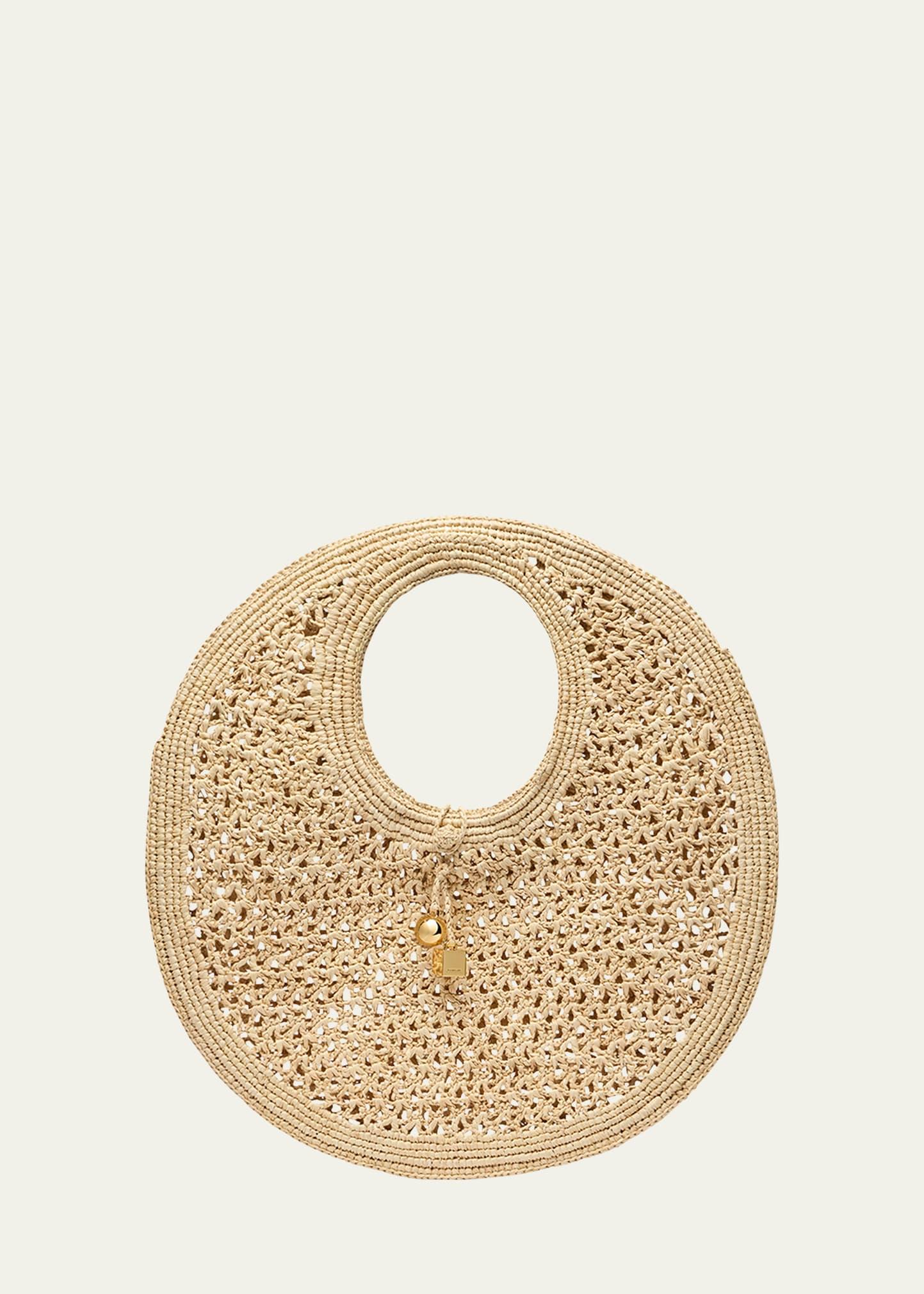 le rond raffia tote bag